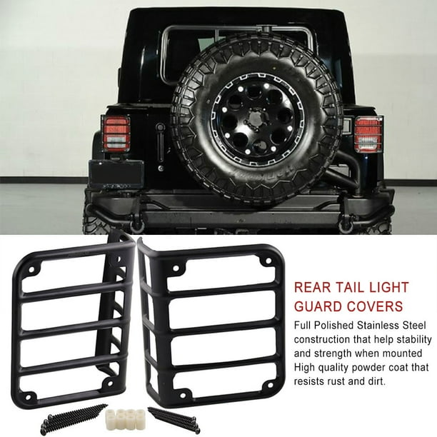7" Front Headlights Protection Guard Cover For Jeep Wrangler JK Unlimited 07-17 7" Front Headlights Protection Guard Cover For Jeep Wrangler JK Unlimited 07-17